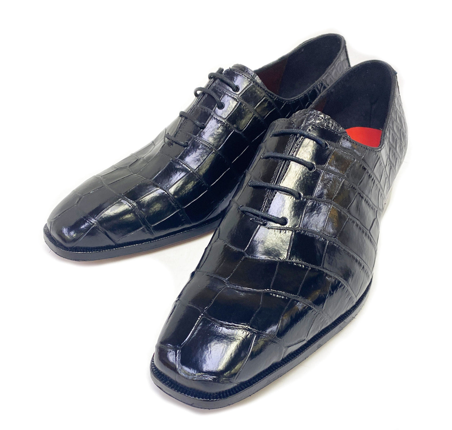 Maurice Bond Alligator Oxford - Black