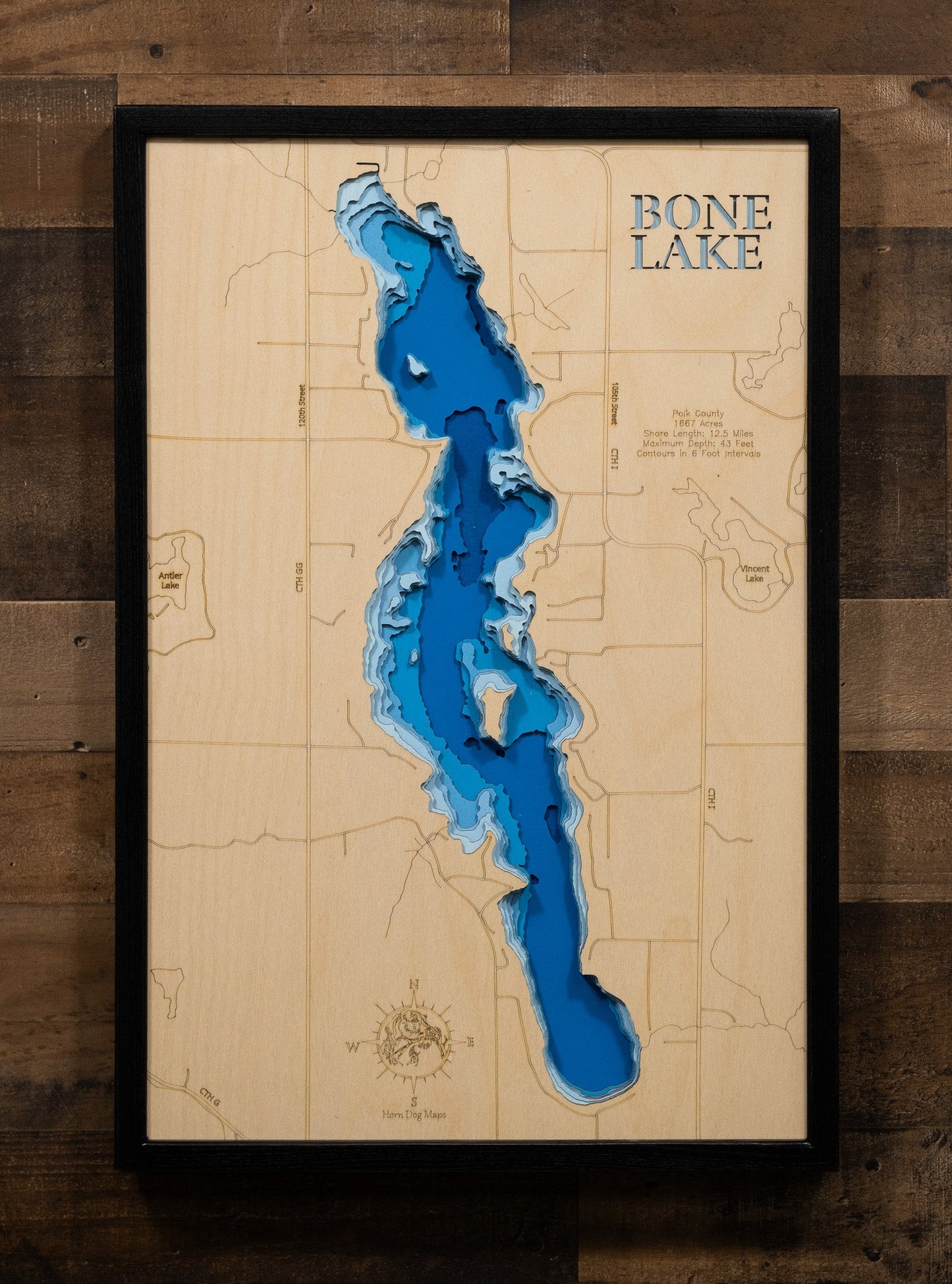 Bone Lake in Polk County, Wisconsin
