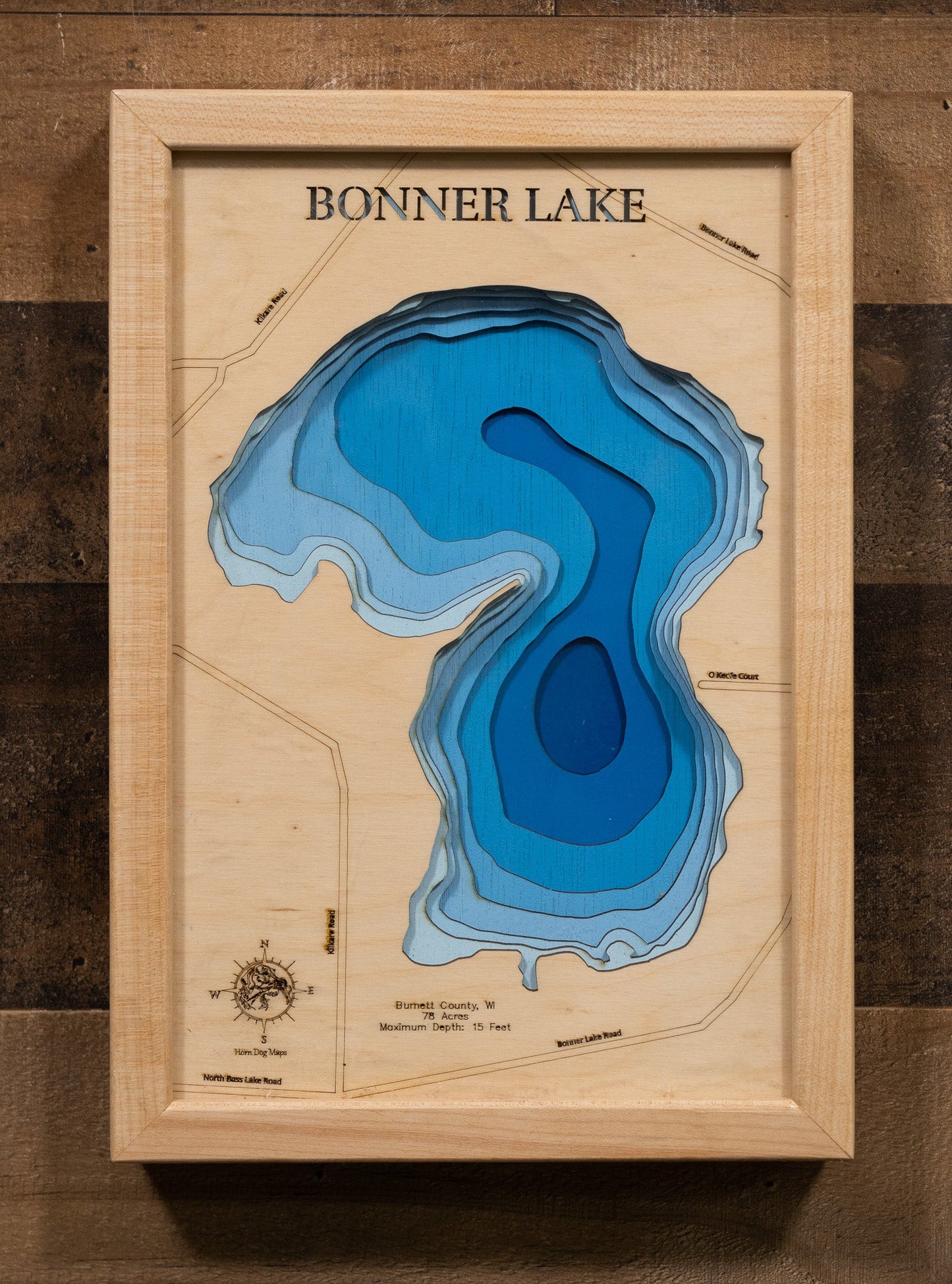 Bonner Lake in Burnett County, Wisconsin