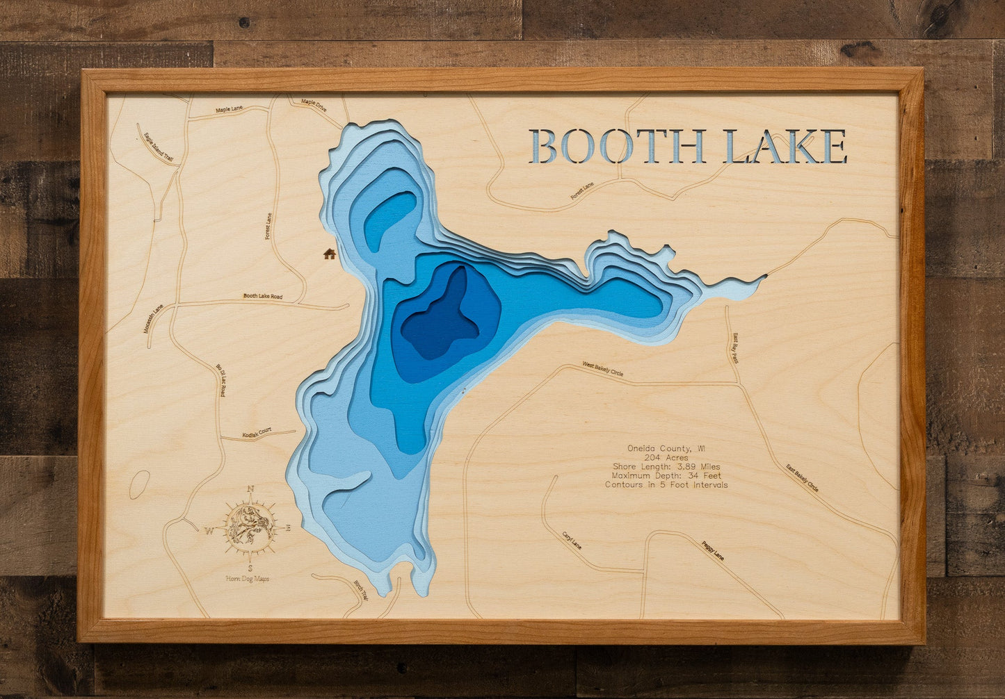 Booth Lake in Oneida County, Wisconsin