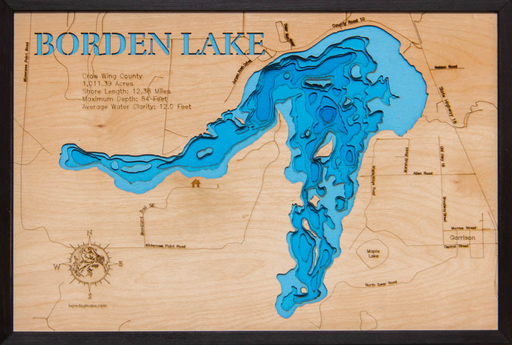 Borden Lake in Crow Wing County, Minnesota