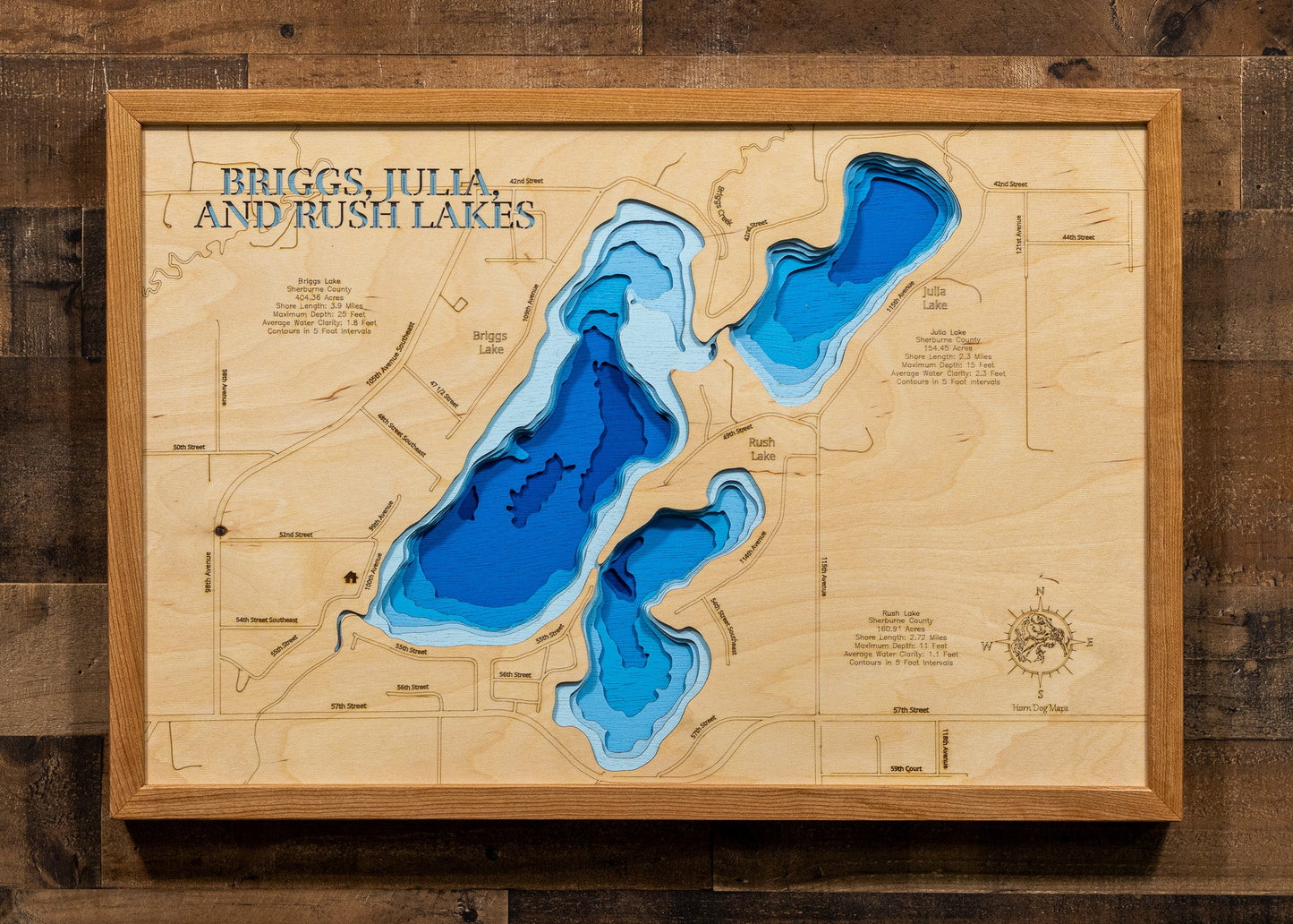 Briggs, Julia, and Rush Lake in Sherburne County, Minnesota