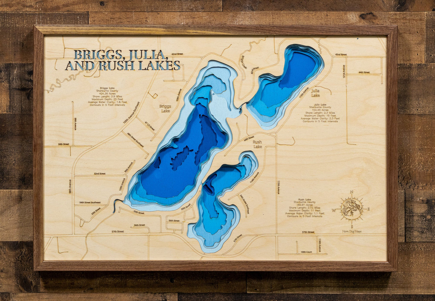 Briggs, Julia, and Rush Lake in Sherburne County, Minnesota