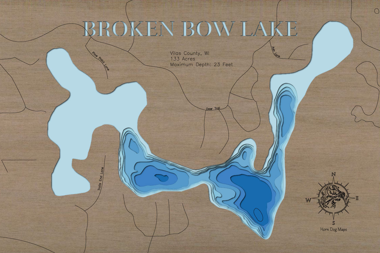 Broken Bow Lake in Vilas County, Wisconsin