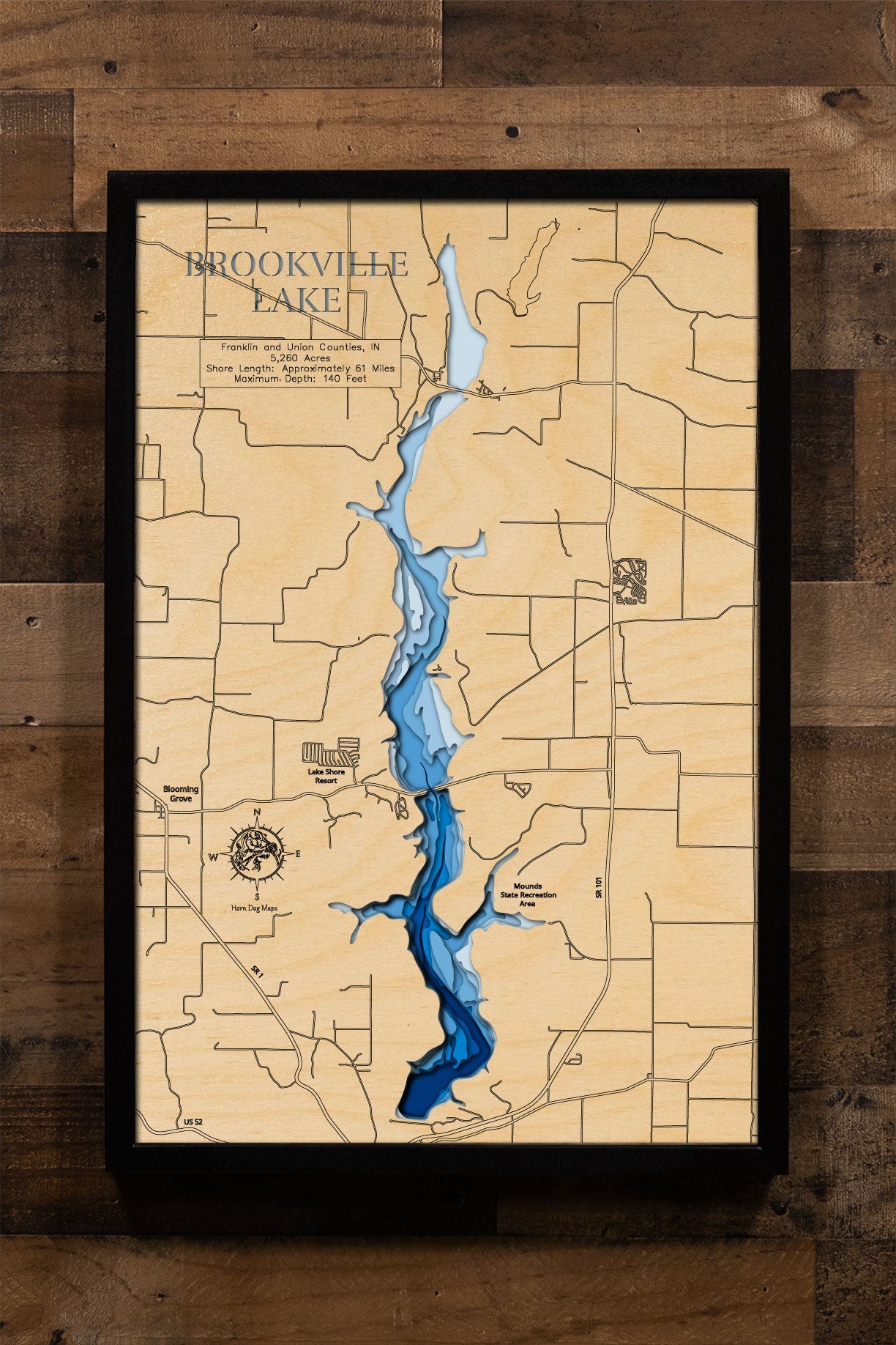 Brookville Lake in Franklin and Union Counties, Indiana