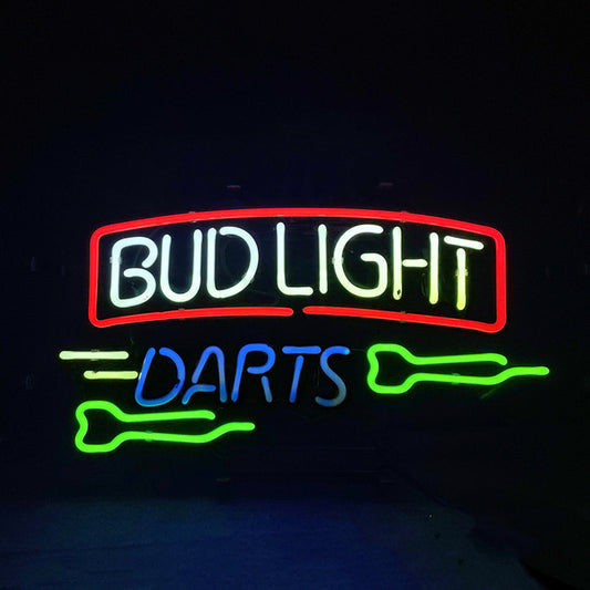 Bud Light Neon Dartboard Light Sign