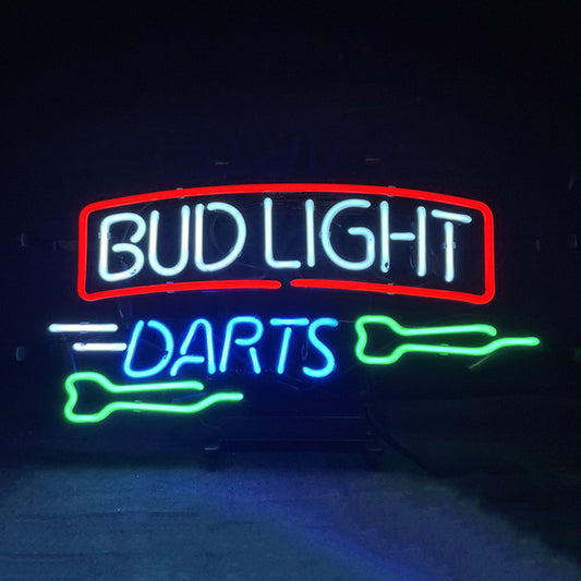 Bud Light Neon Dartboard Light Sign