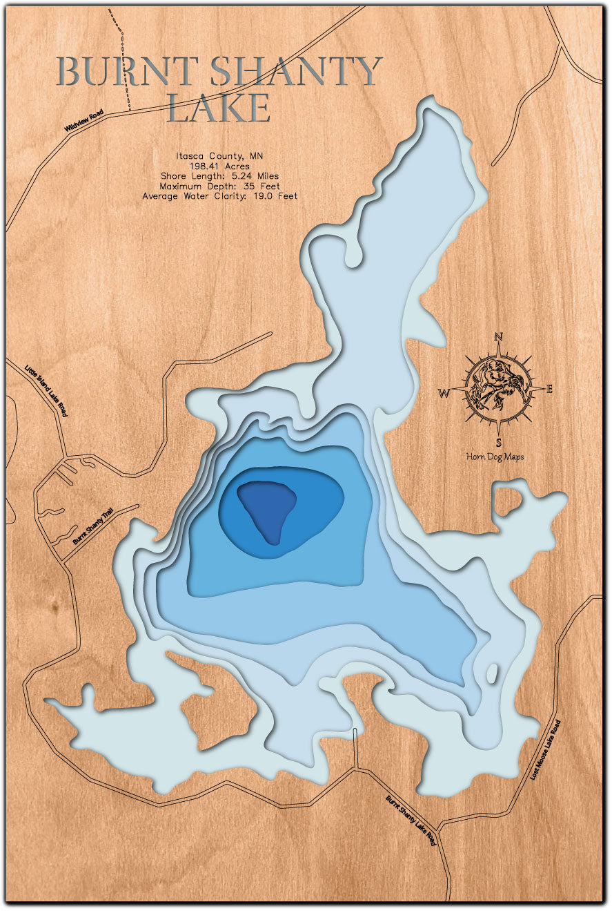 Burnt Shanty Lake in Itasca County, Minnesota
