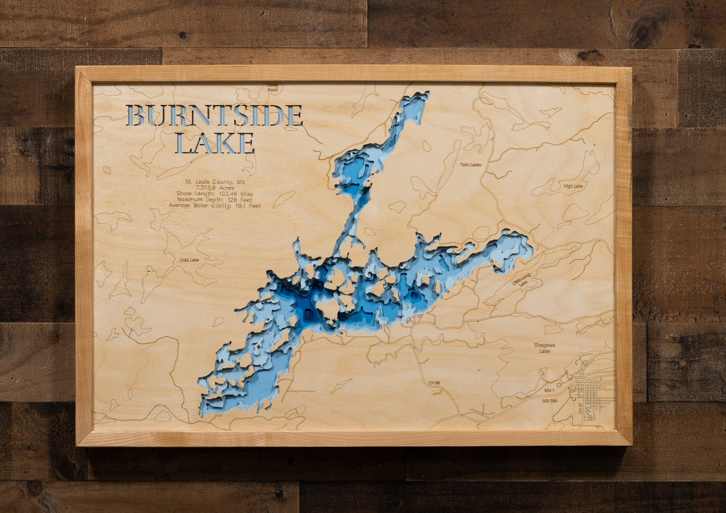 Burntside Lake in St. Louis County, Minnesota