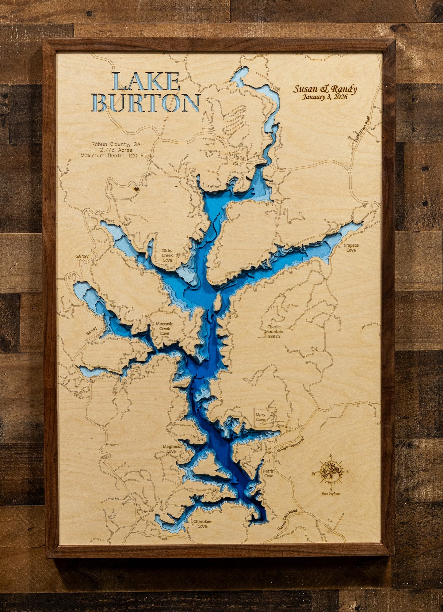 Lake Burton in Rabun County, Georgia