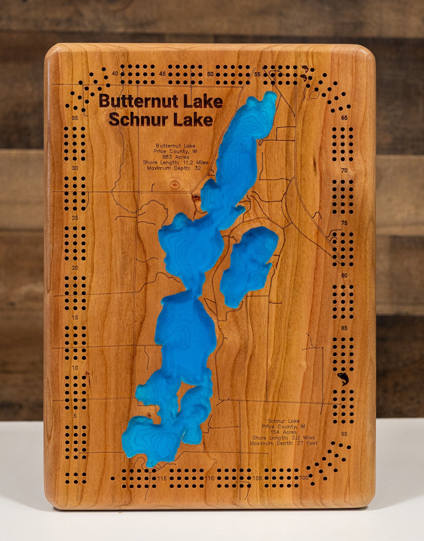 Butternut Lake and Schnur Lake in Price County, Wisconsin