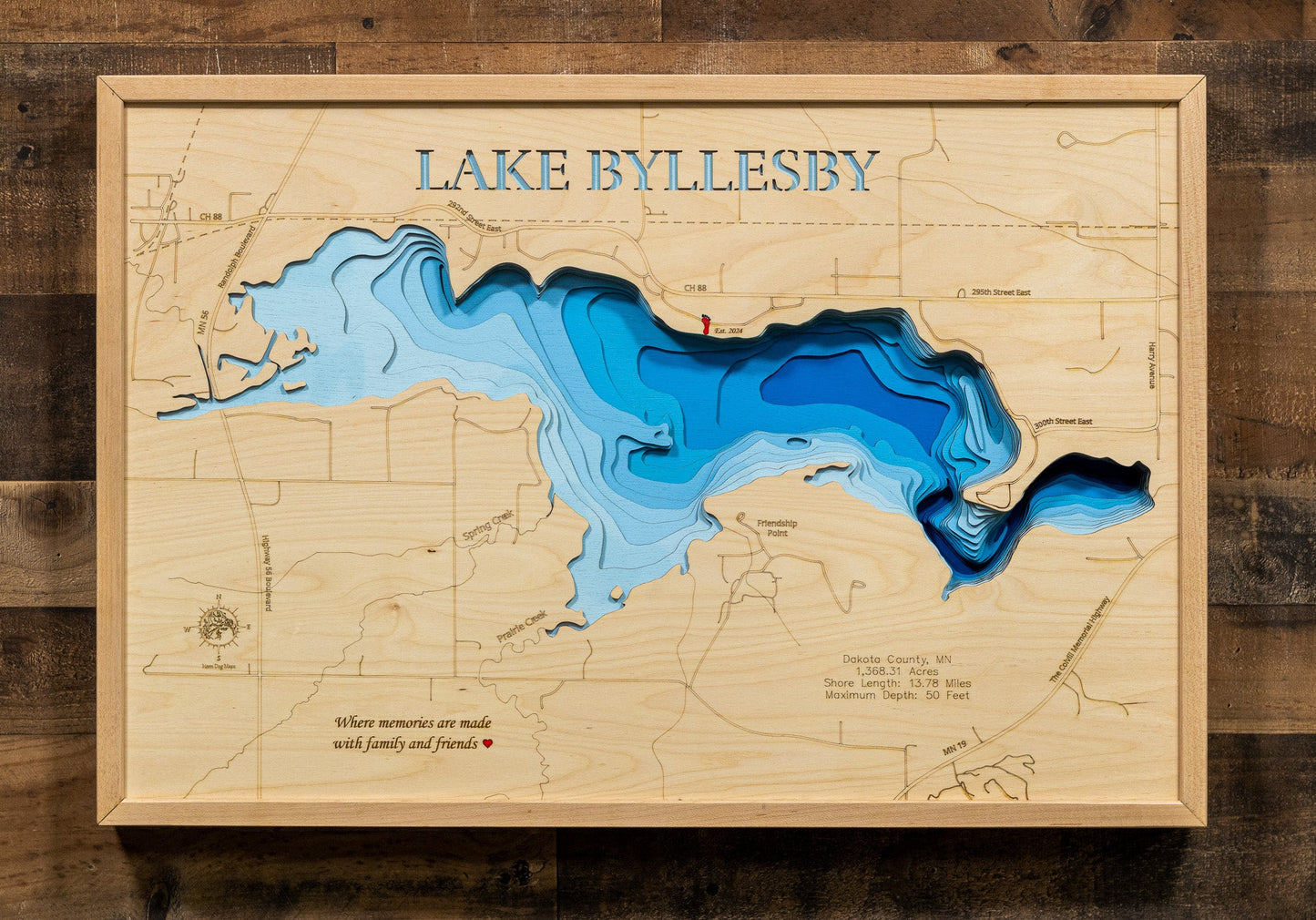 Lake Byllesby in Dakota County, Minnesota