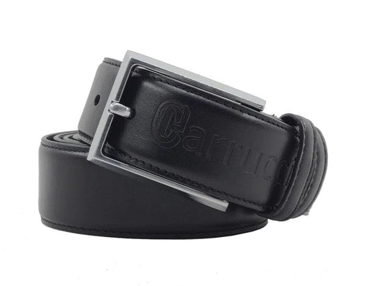 Carrucci Calfskin Belt - Black