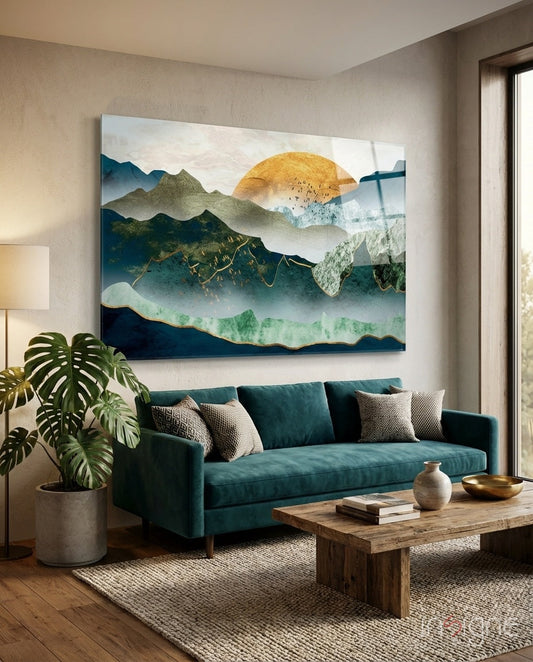Sunrise Glass Wall Art