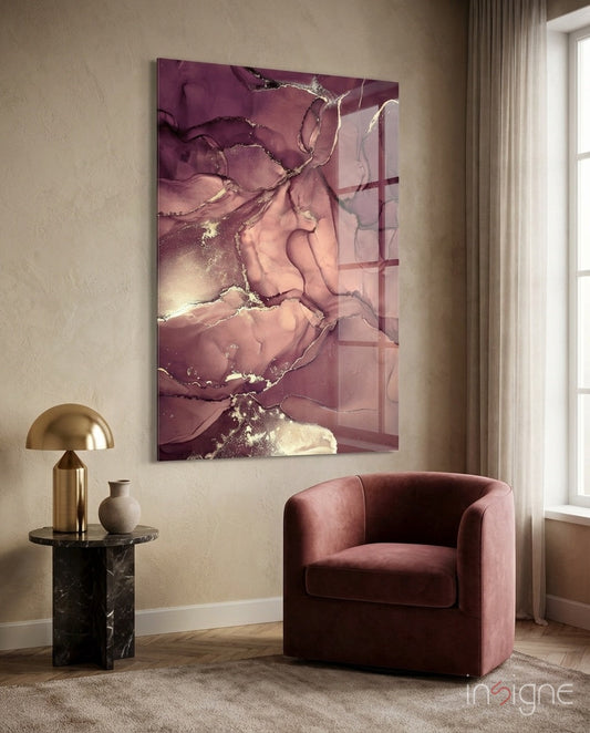 Abstract Depth Glass Wall Art