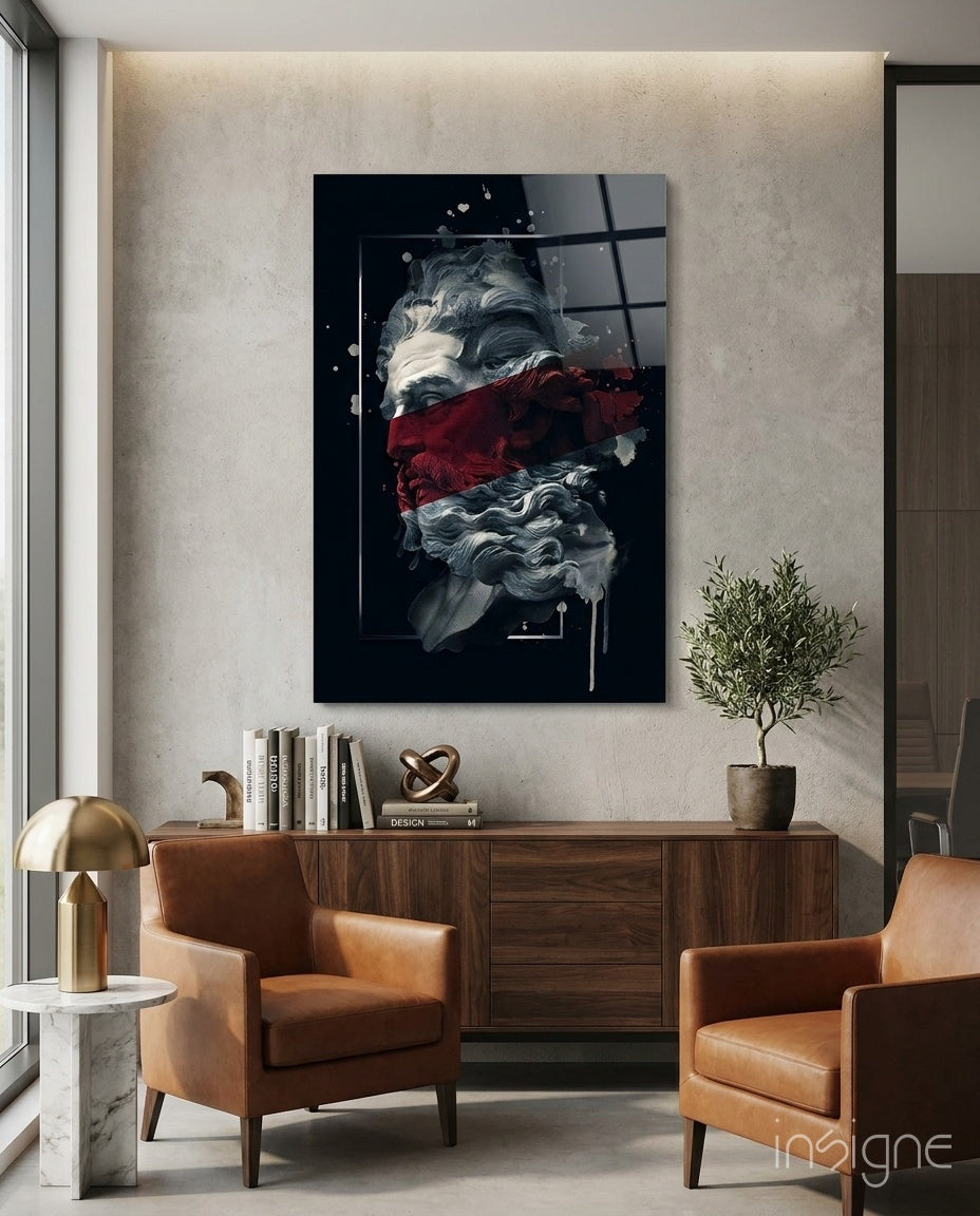 Poseidon Glass Wall Art