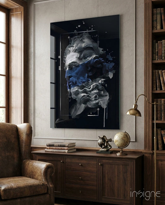 Poseidon Glass Wall Art
