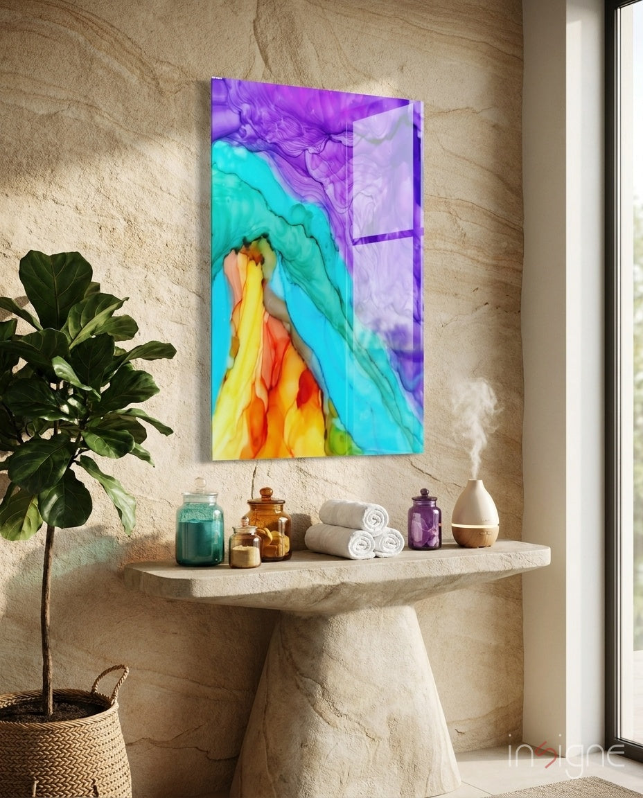 Colors Glass Wall Art