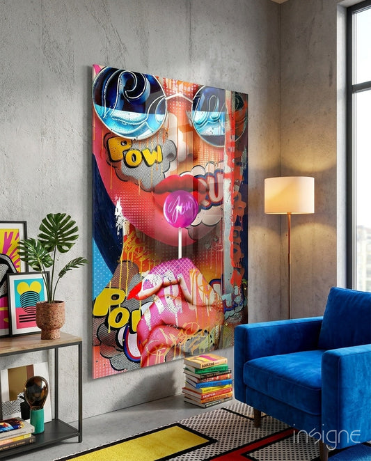 Lollipop Glass Wall Art