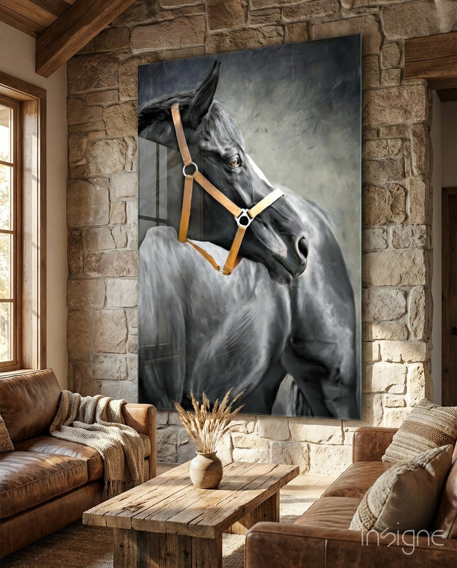 Horse Glass Wall Art