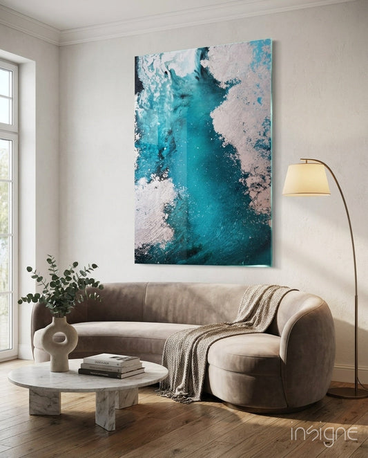 Colors of Abstraction Glass Wall Art