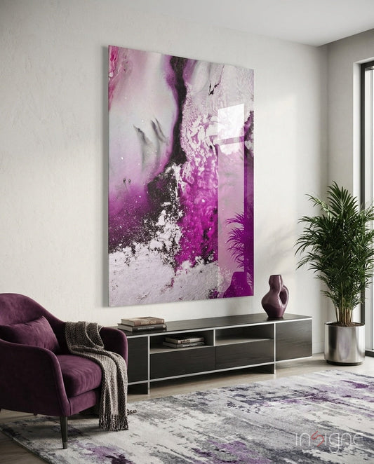 Colors of Abstraction Glass Wall Art