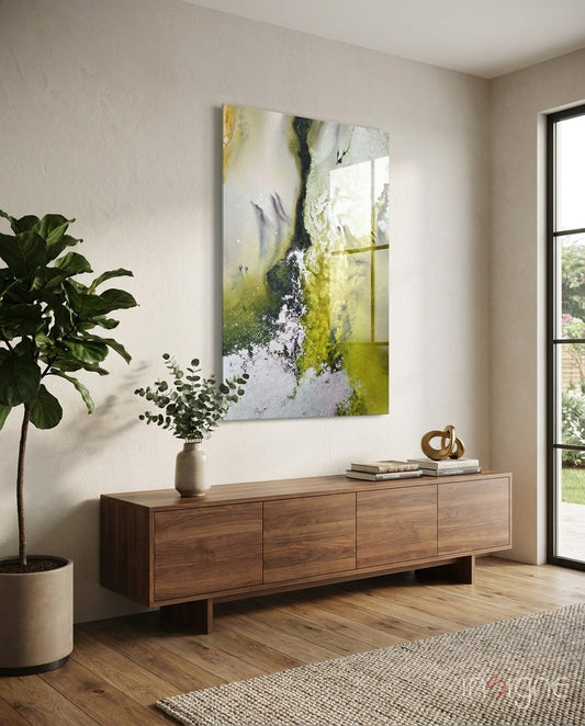 Colors of Abstraction Glass Wall Art