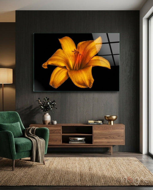Lily Glass Wall Art