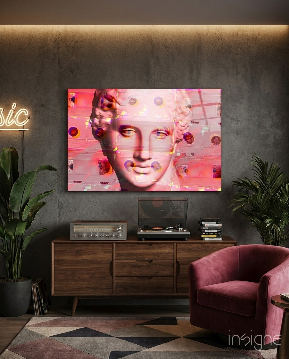 Sculpture Glass Wall Art