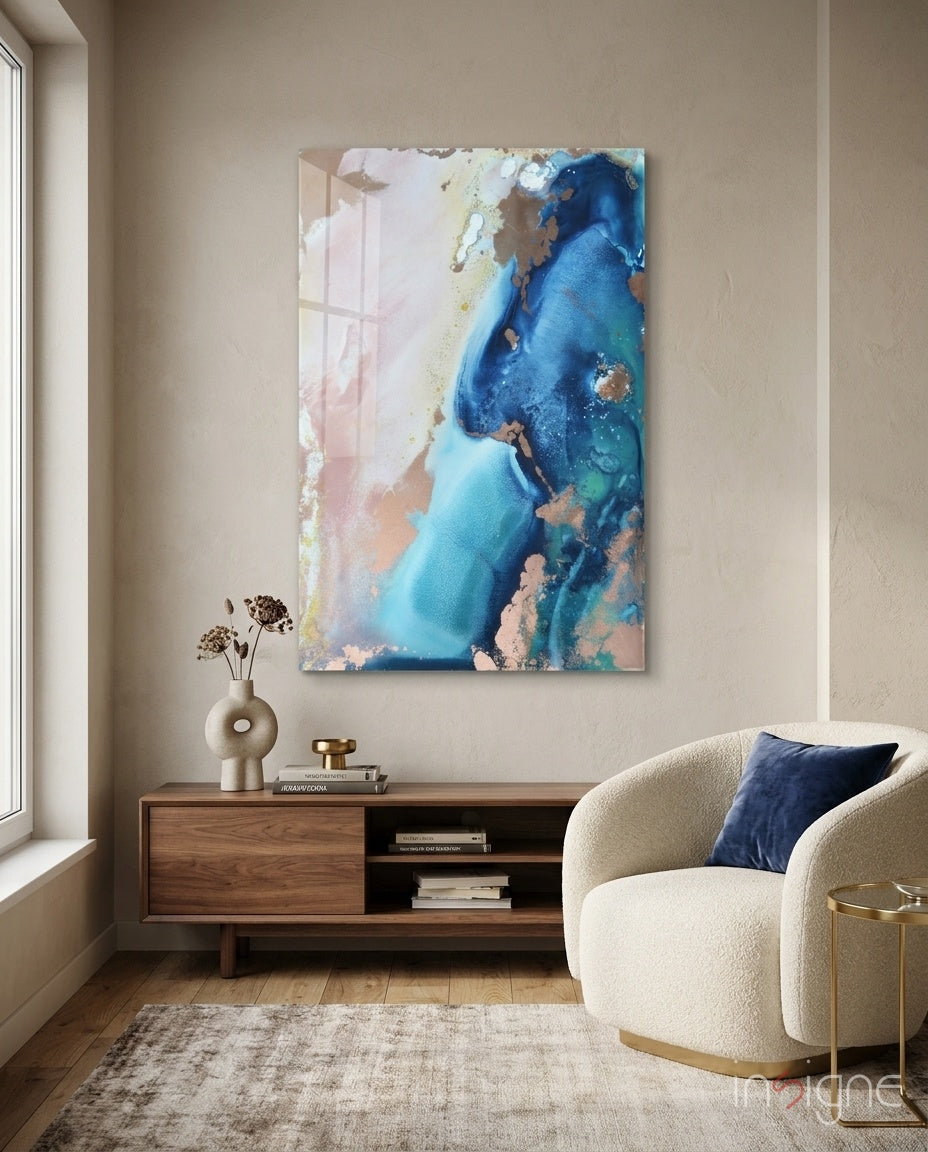 Abstraction Glass Wall Art