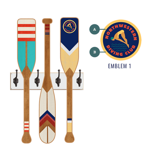 Oar Coatrack - Rustic Rowing Edition