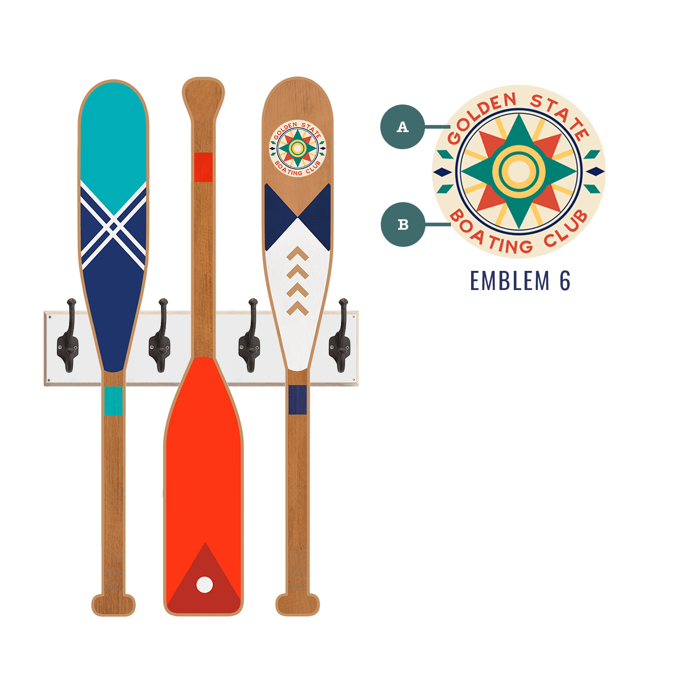 Oar Coatrack - Seafarer's Edition