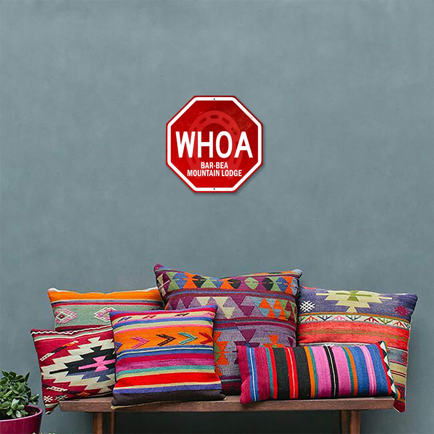 Whoa Stop Sign - Decorative Plaque