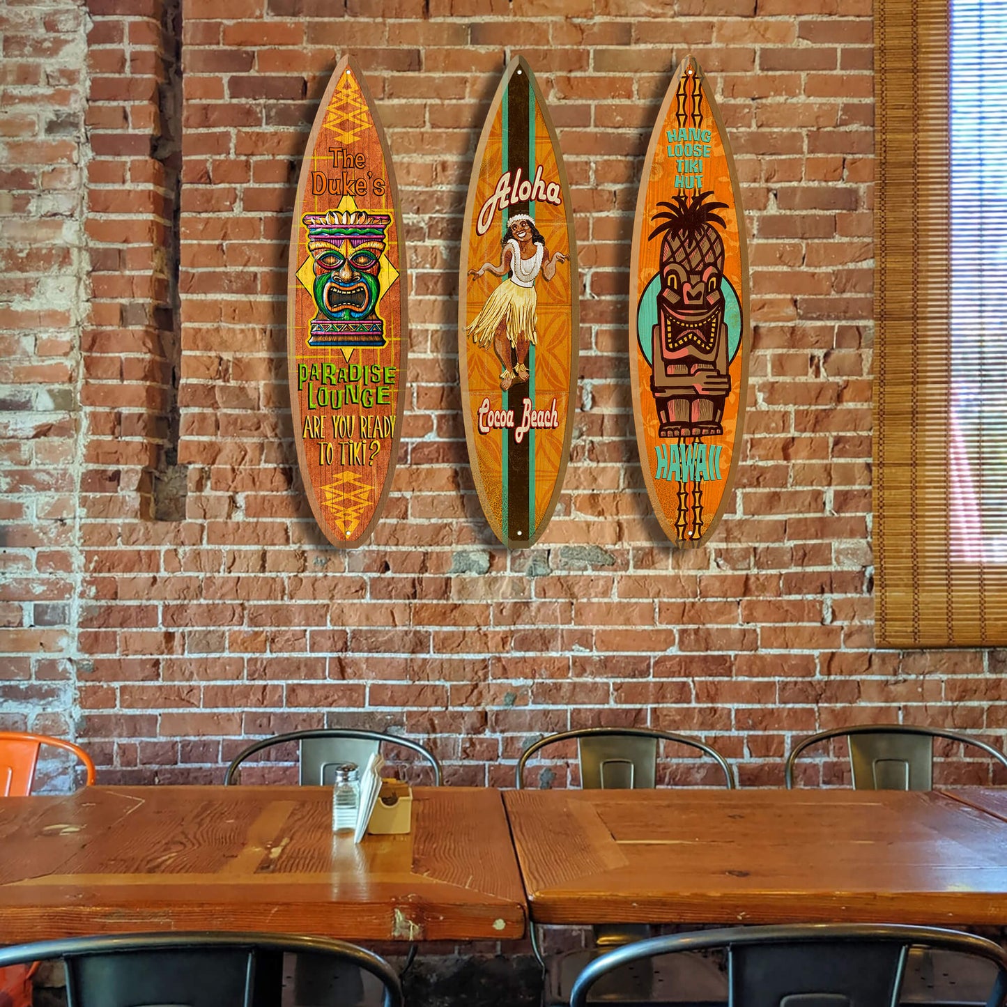 Aloha Hula Girl - Surfboard Wall Art