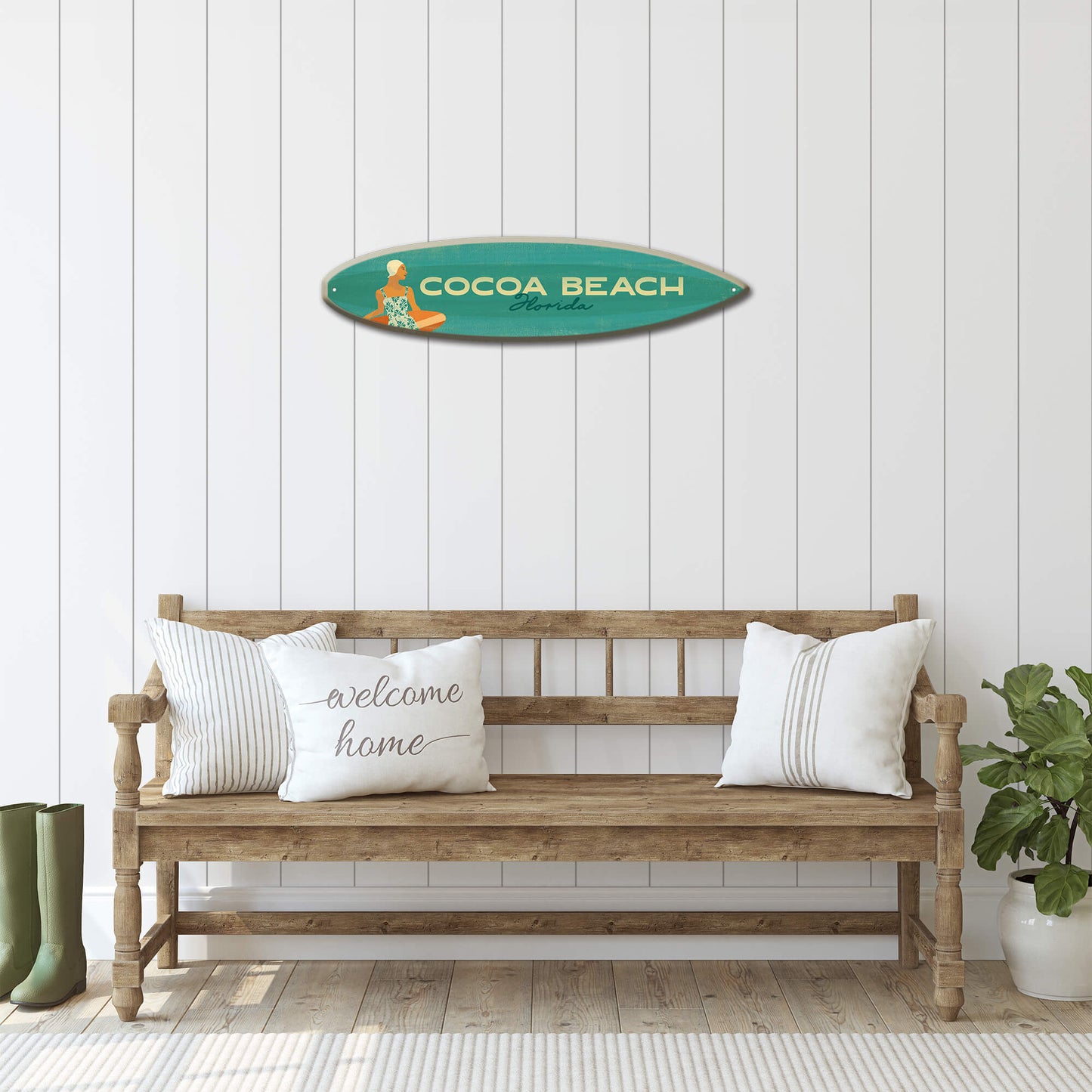 Seaside Style - Surfboard Wall Art