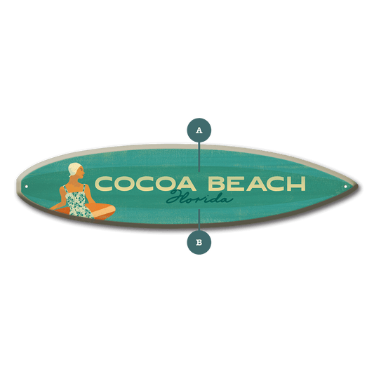 Seaside Style - Surfboard Wall Art