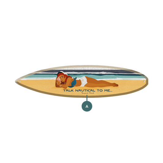 Talk Nautical To Me - Surfboard Wall Art