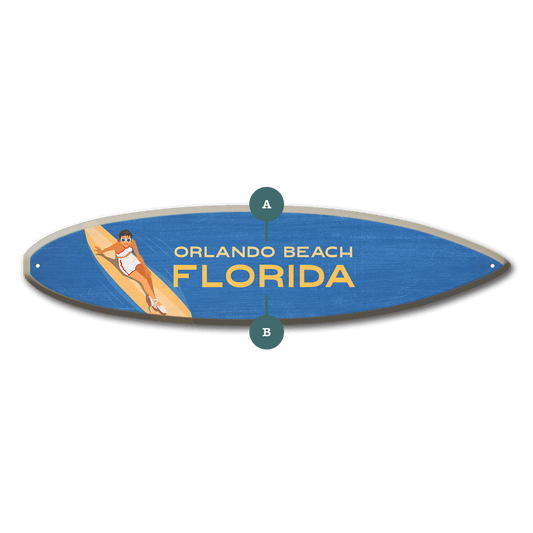 Unlimited Surf Girl on Surfboard - Surfboard Wall Art