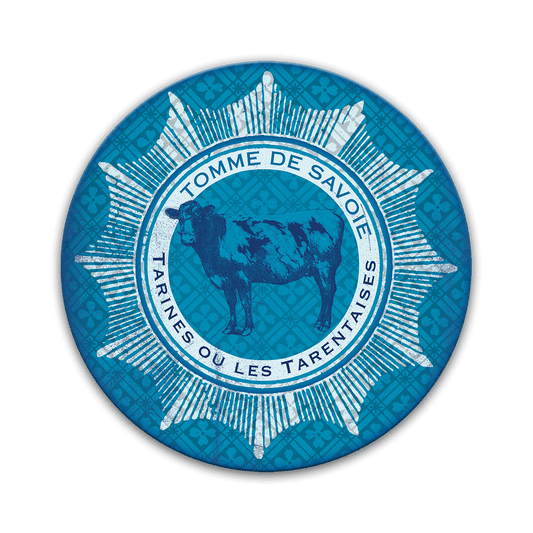 Blue Tomme de Savoie Cheese Label
