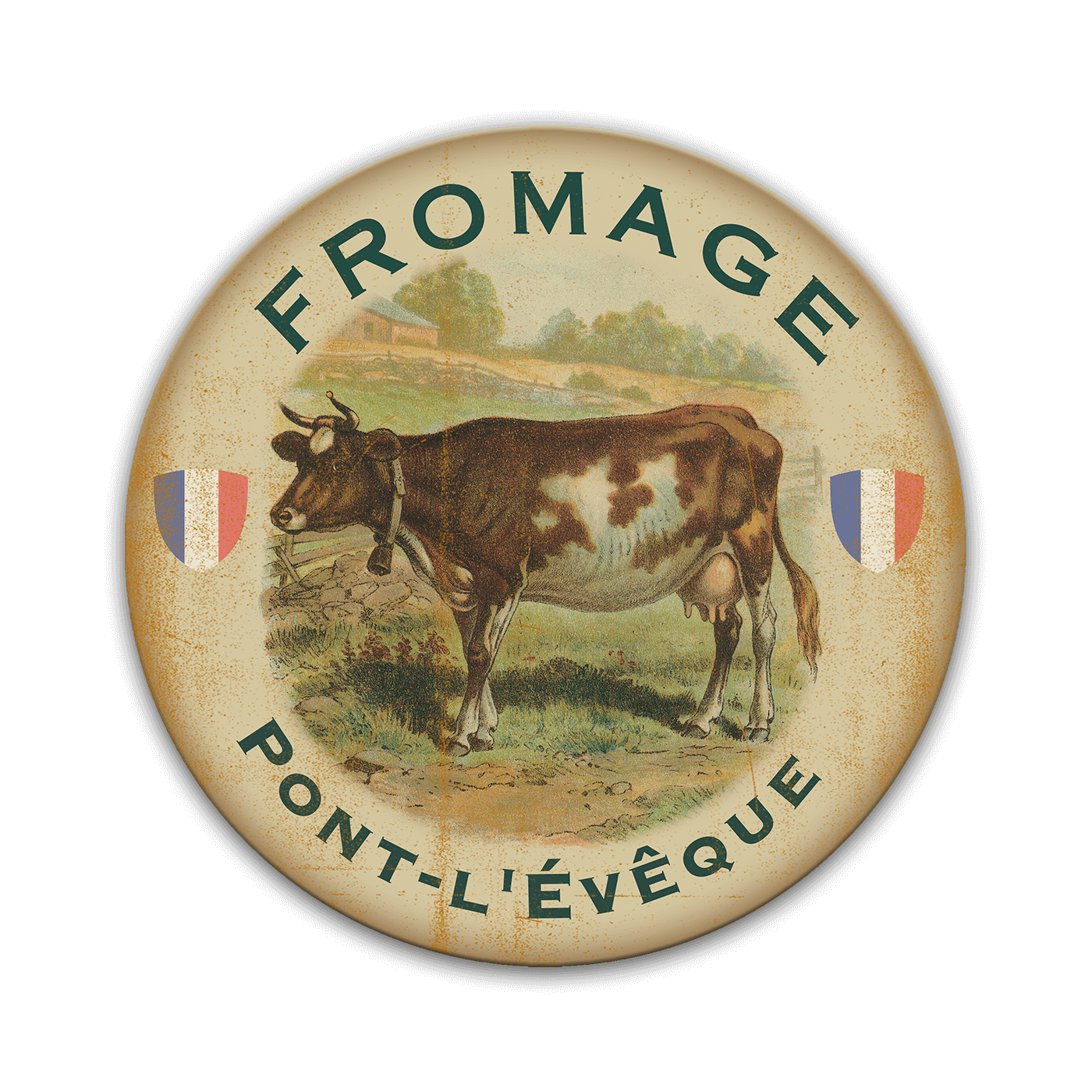 Fromage Pont-l'Évêque Cheese Label