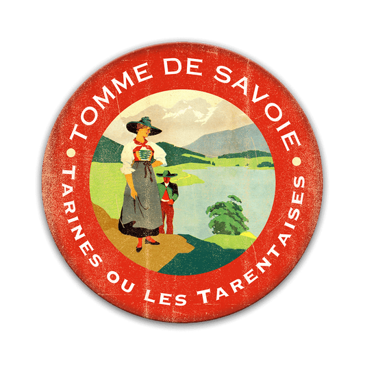 Red Tomme De Savoie Cheese Label
