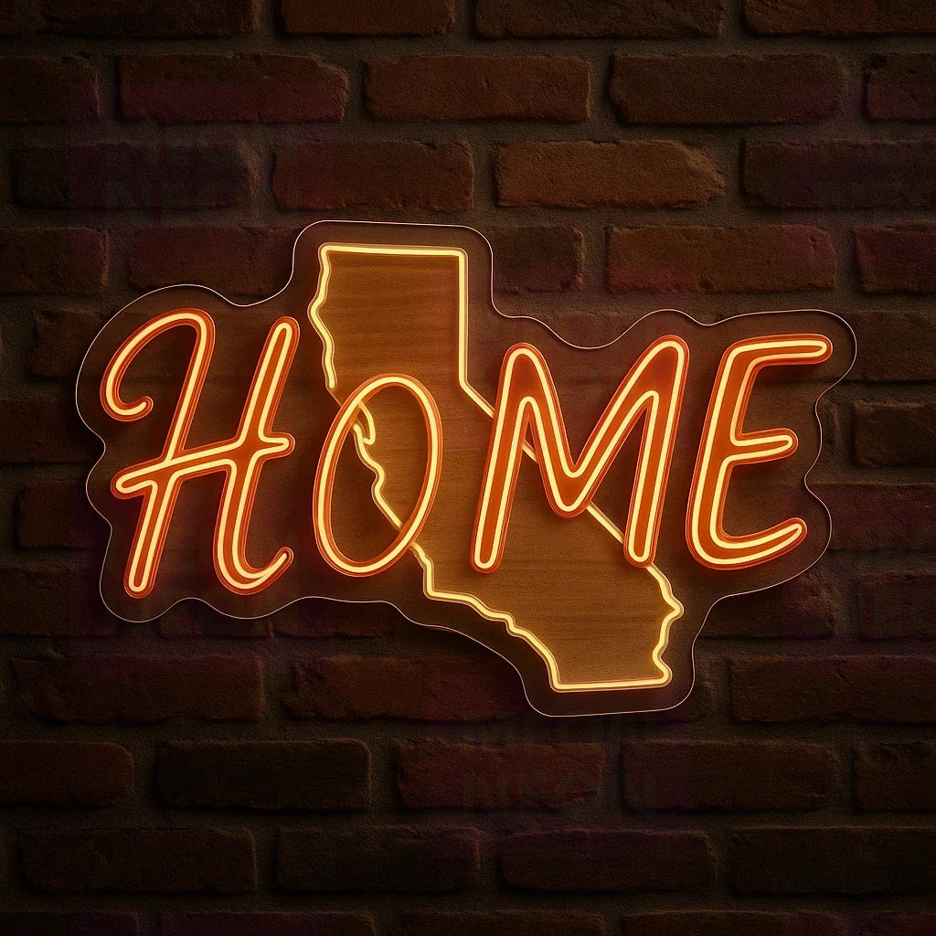 California Home LED Neon Sign