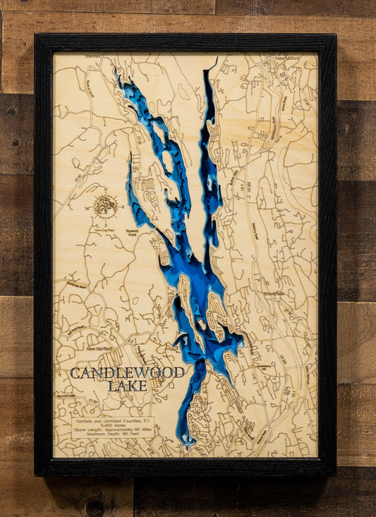 Candlewood Lake in Fairfield and Litchfield Counties, Connecticut