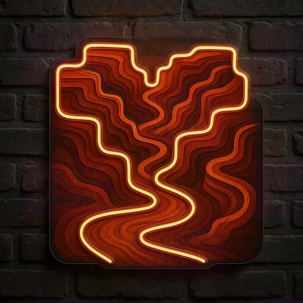 Canyonlands Maze LED Neon Sign