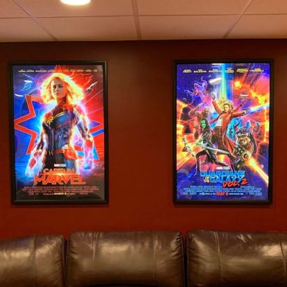 2-PACK Glowbox "World Famous" LED Poster Frames