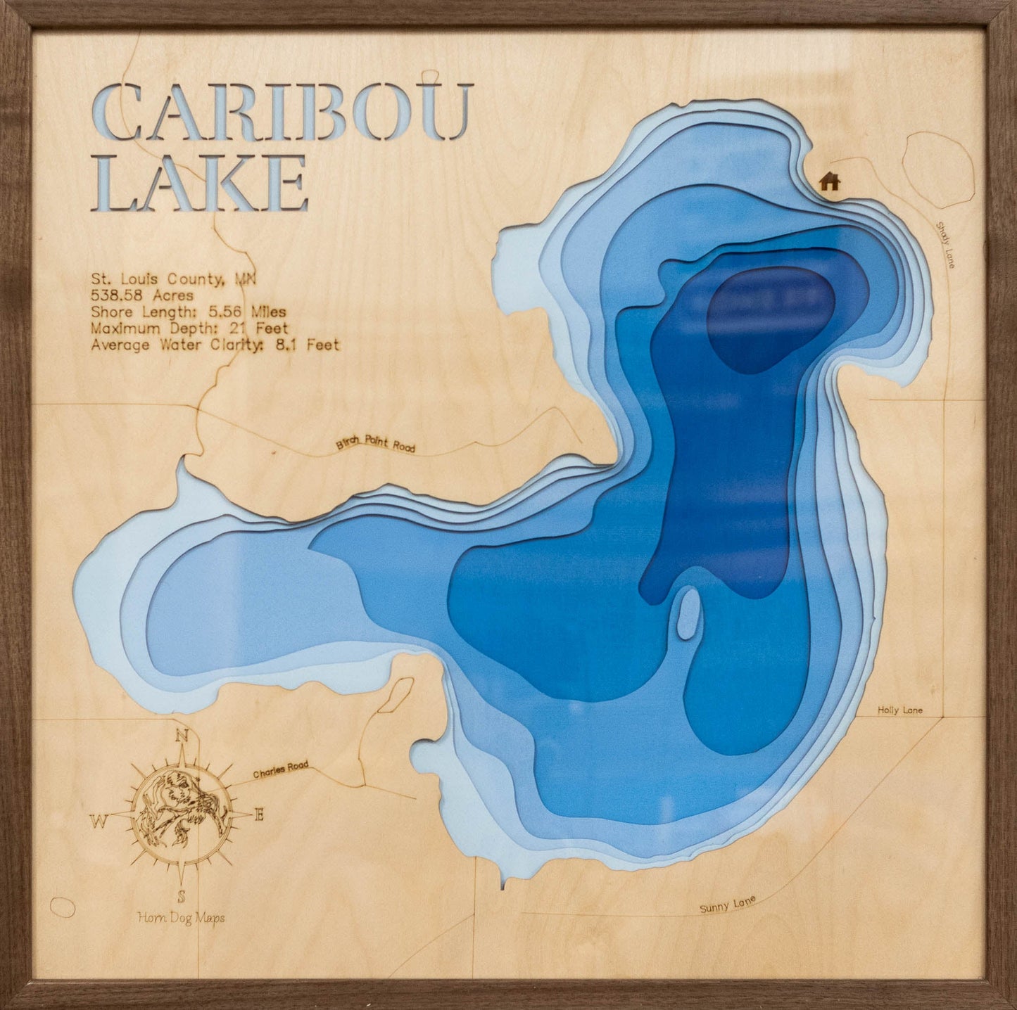 Caribou Lake in St. Louis County, Minnesota