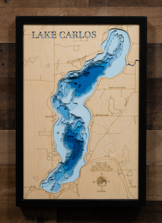Lake Carlos in Douglas County, Minnesota
