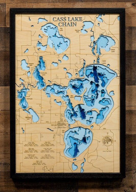 Cass Lake Chain in Cass and Beltrami Counties, Minnesota
