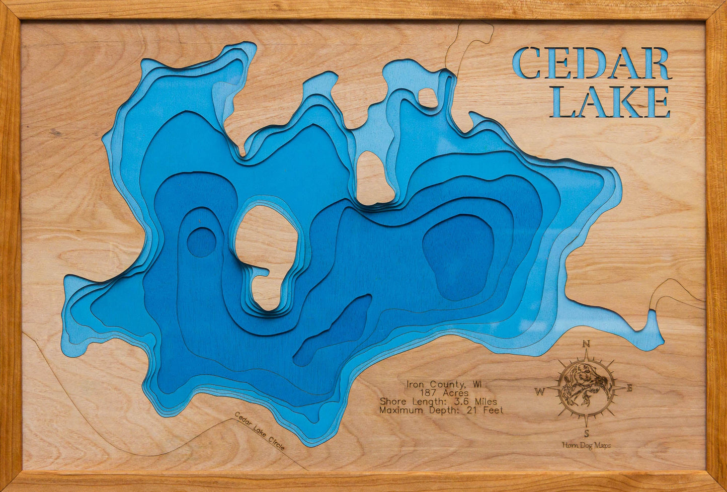Cedar Lake in Iron County, Wisconsin