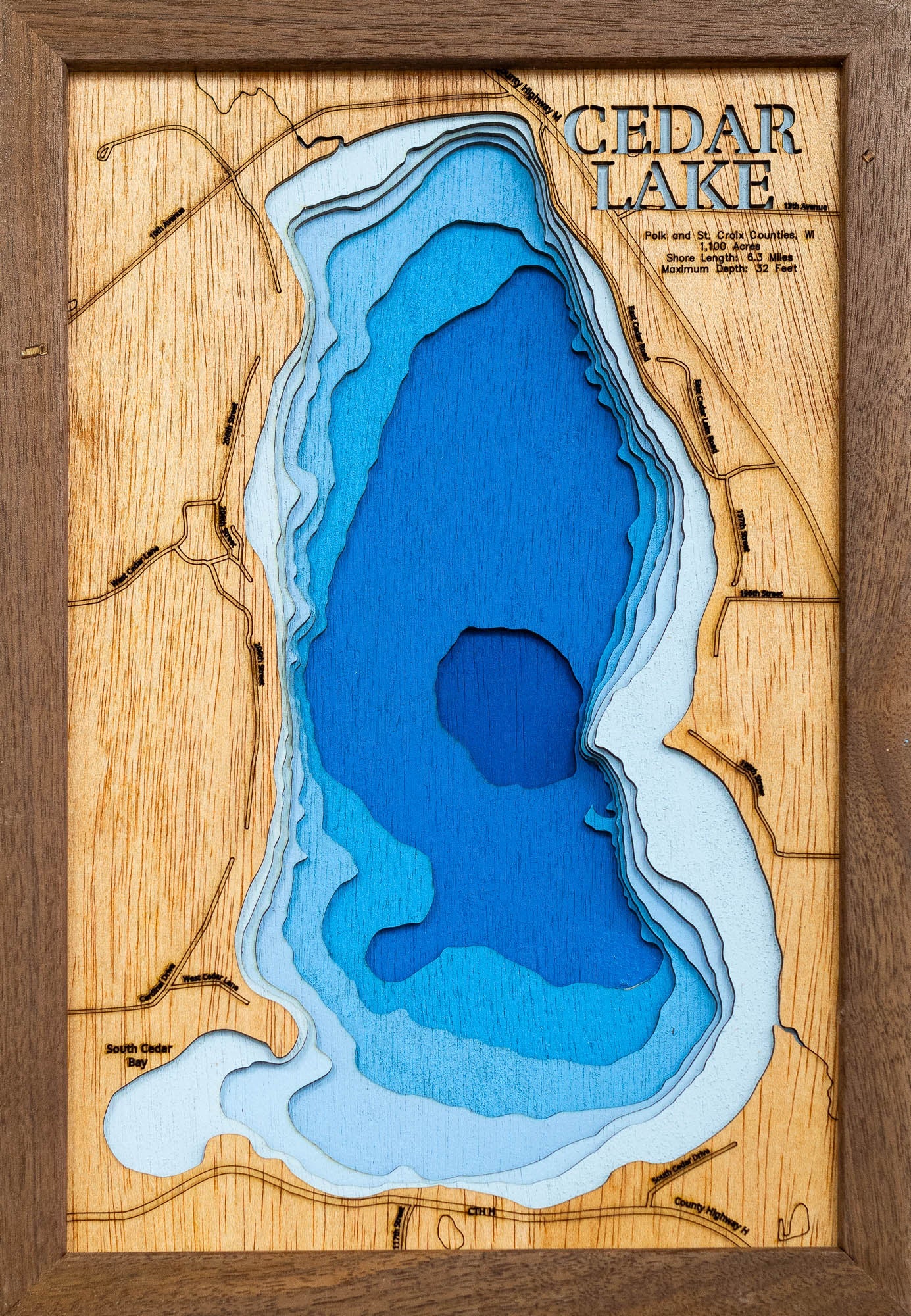Cedar Lake in Polk County, Wisconsin